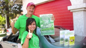 Throughout the year, teams of volunteers stock up and hit the road—passing out copies of The Way to Happiness hand to hand in their local communities.